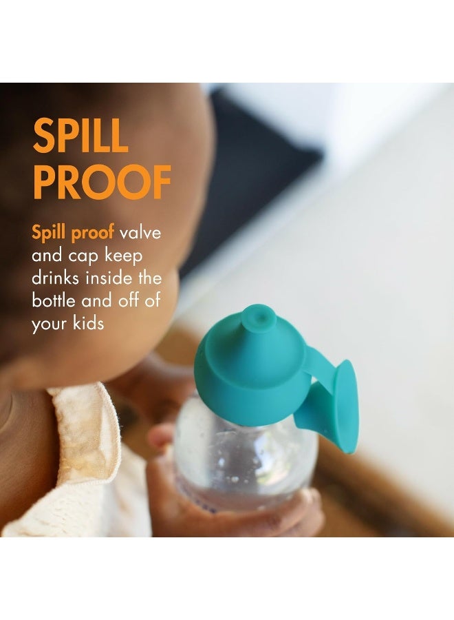 Boon Snug Sip Universal Water and Juice Silicone Bottle Toppers - Image 3