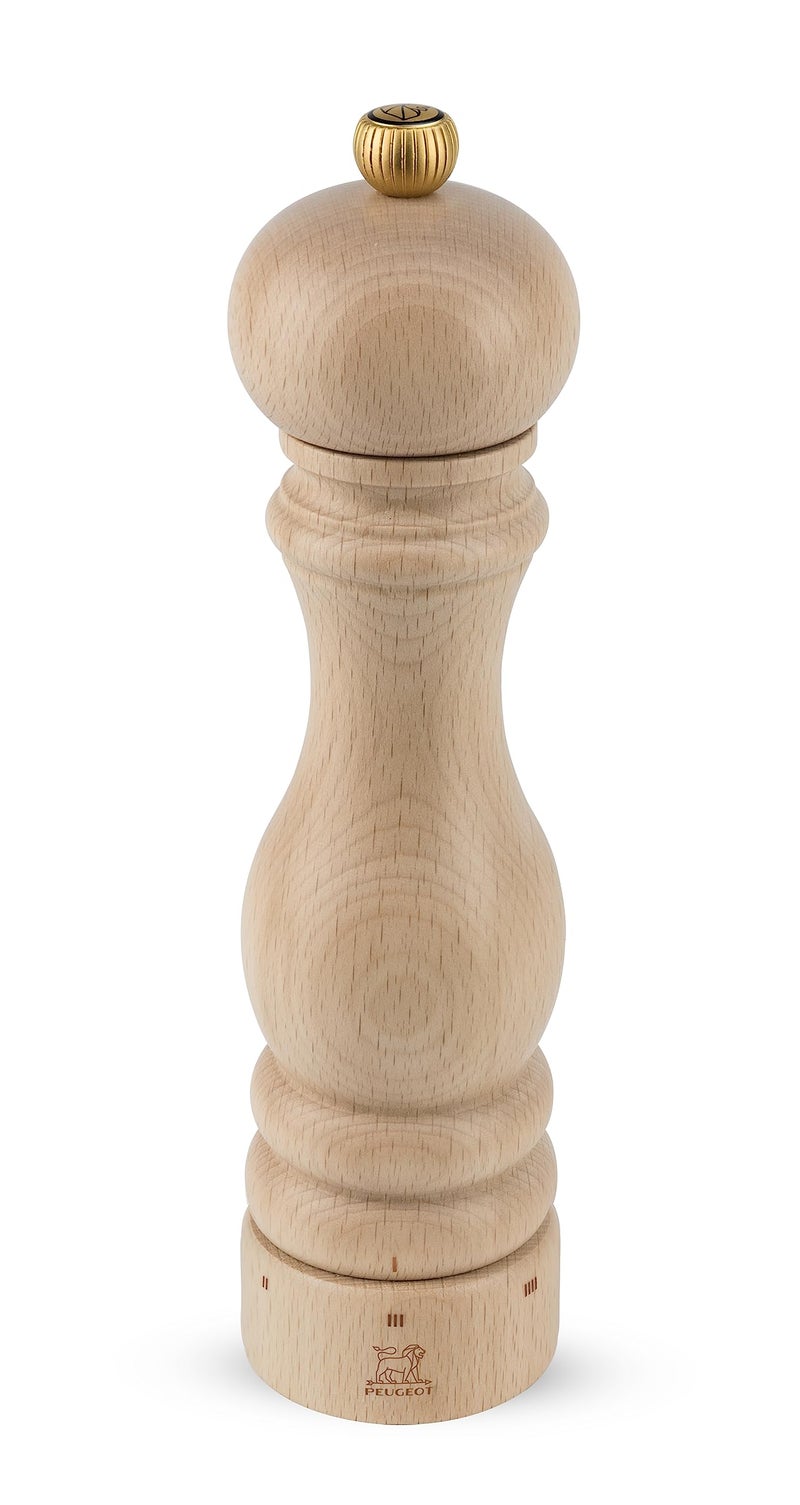 Peugeot - Paris u'Select Manual Pepper Mill - Adjustable Grinder - Beechwood, Natural - Image 1