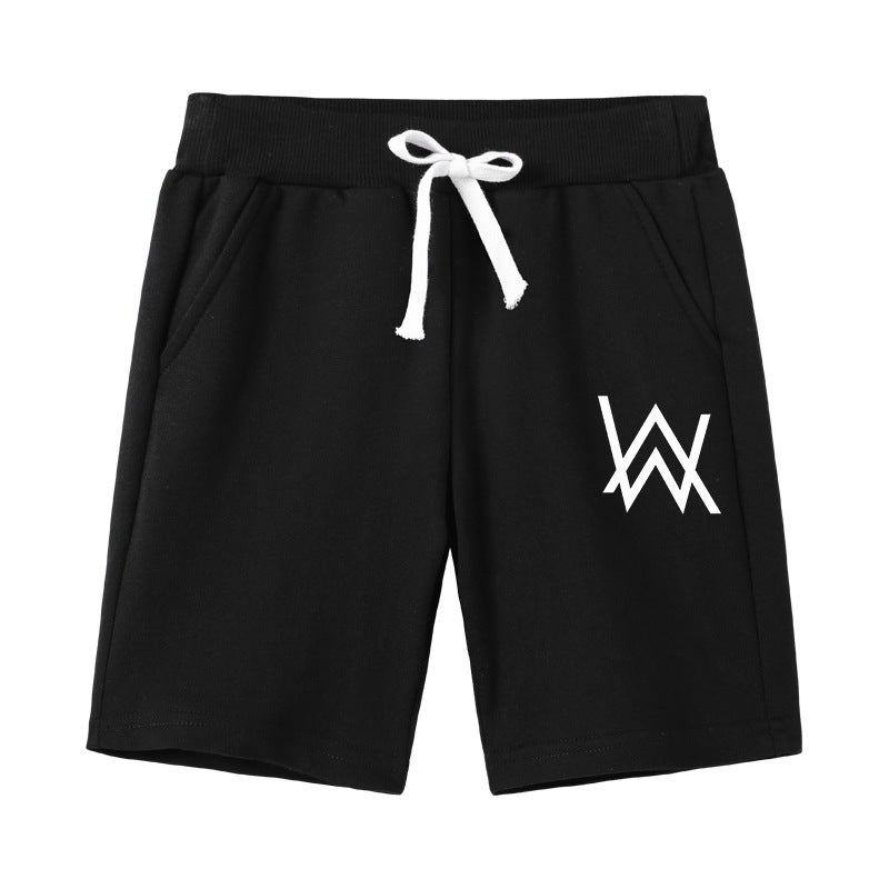 Korean Style Summer Children'S Pants Boys Thin Half Shorts Alan Walker Casual Pants - Image 2