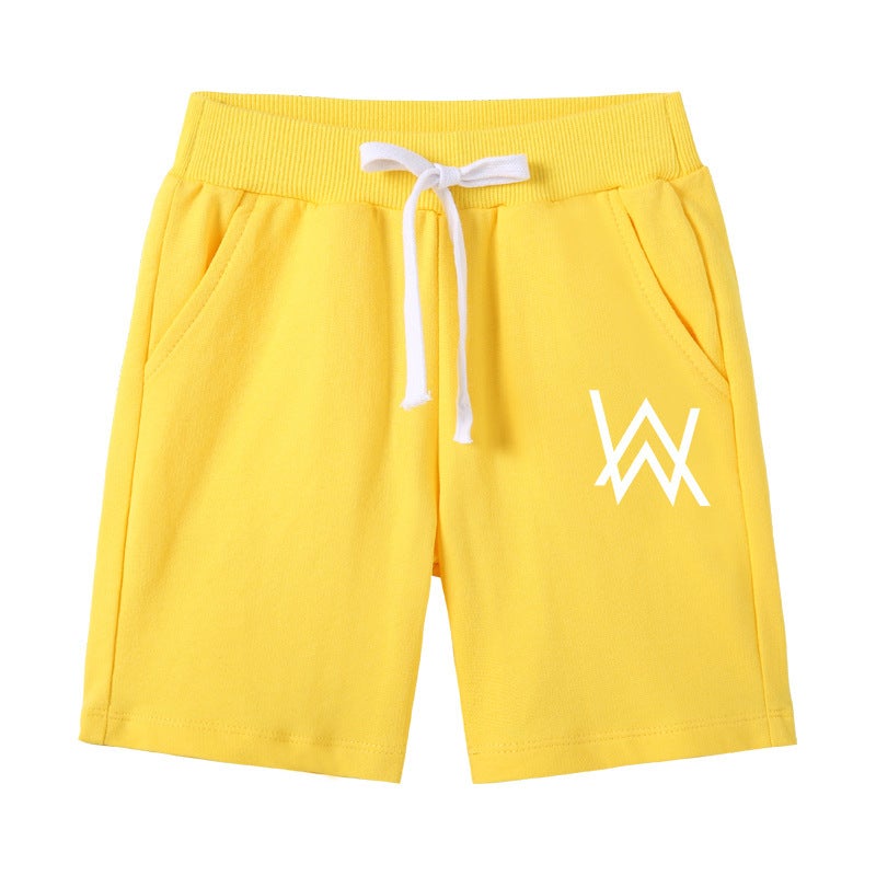 Korean Style Summer Children'S Pants Boys Thin Half Shorts Alan Walker Casual Pants - Image 5