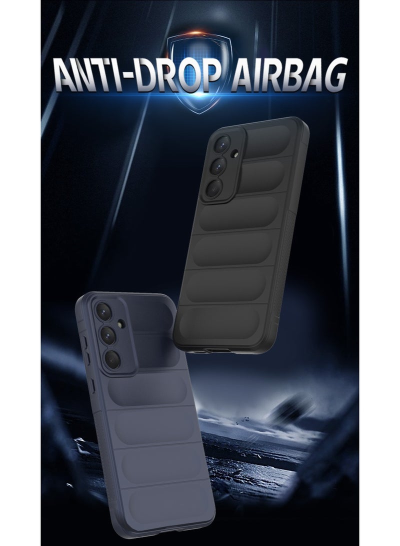 Phantom Shield Silicone Case with Anti-Scratch Soft Microfiber Lining, High Resilience Rubber Full Body Shockproof Cover Compatible with Samsung Galaxy A55 (Dark Green) - Image 2