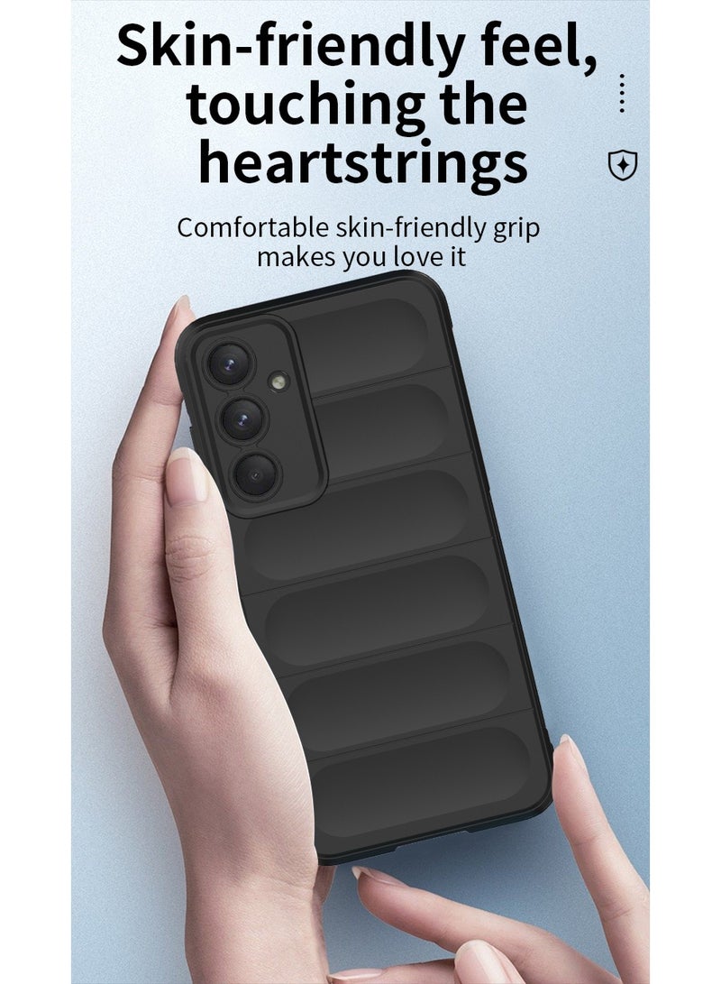 Phantom Shield Silicone Case with Anti-Scratch Soft Microfiber Lining, High Resilience Rubber Full Body Shockproof Cover Compatible with Samsung Galaxy A55 (Dark Green) - Image 5