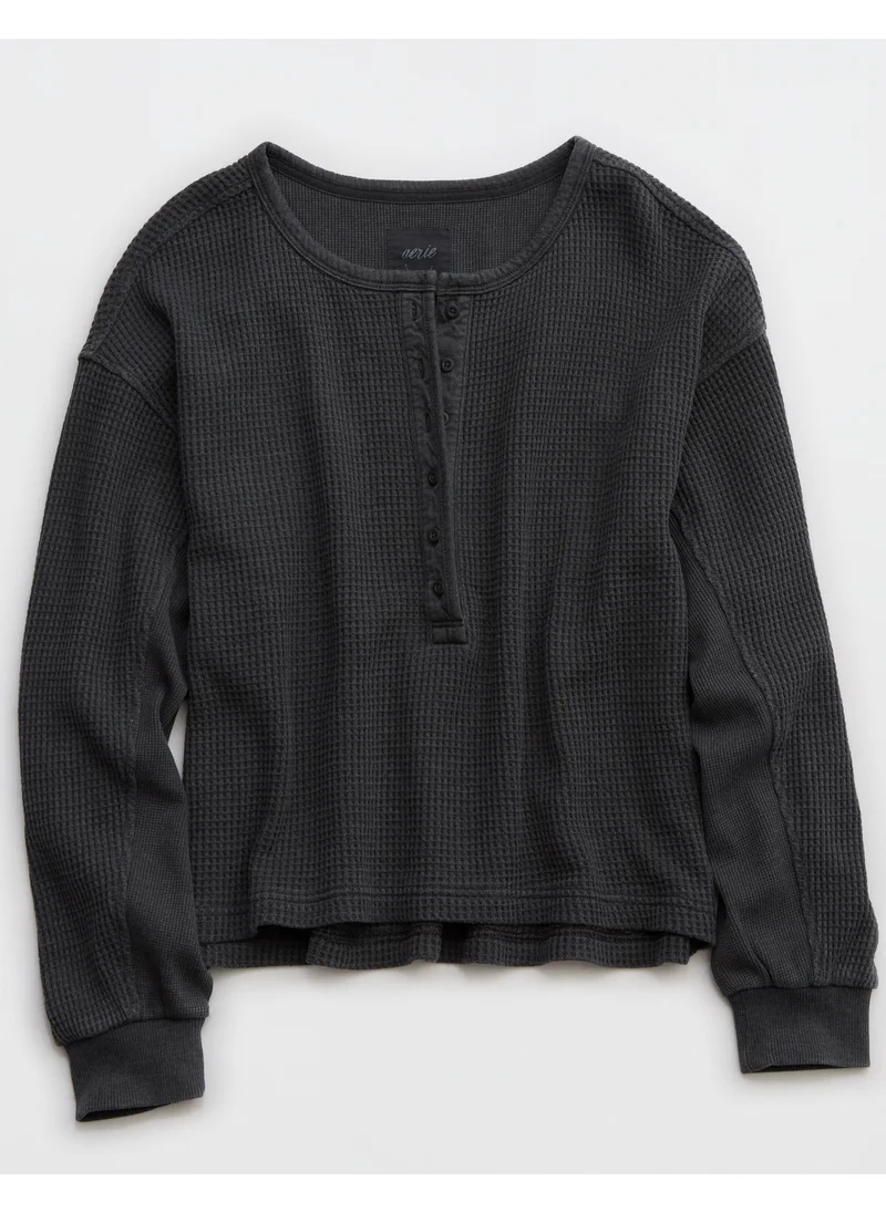 آري من امريكان ايجل Waffle Henley Regular Fit Shirt
