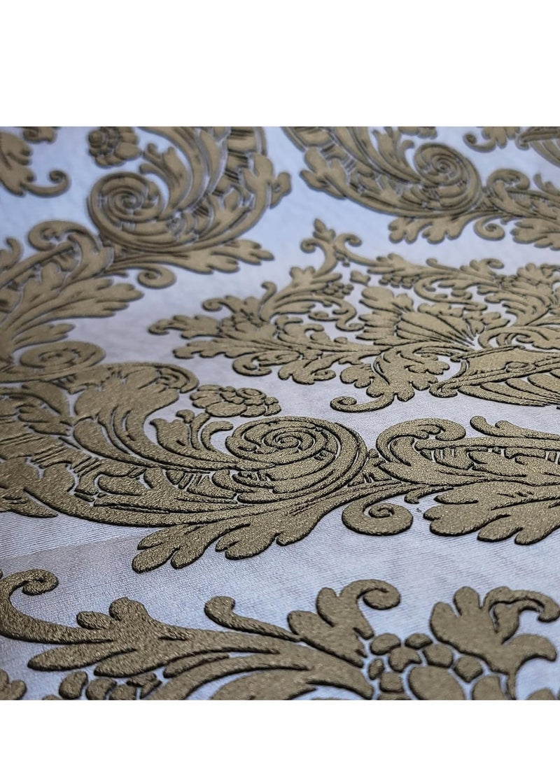 MAF Wallpaper MAF Wallpaper BR18A105 Embossed Vintage Design Wallpaper, Non-Woven Wallpaper for living room, bedroom, study, TV background, hotel, office & more - Black & Blue  - Image 3