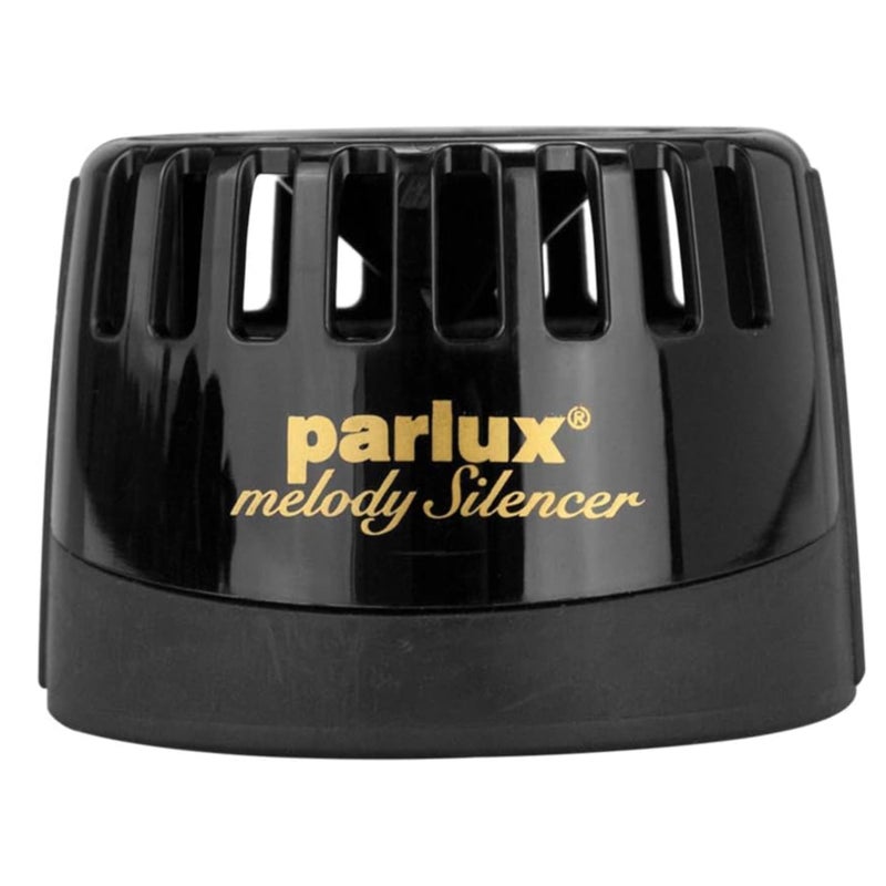 PARLUX Parlux Melody Silencer Hair Dryer Attachment for Noise Reduction Compatible with Parlux Hairdryers Lightweight for Salon  Home Use Black 