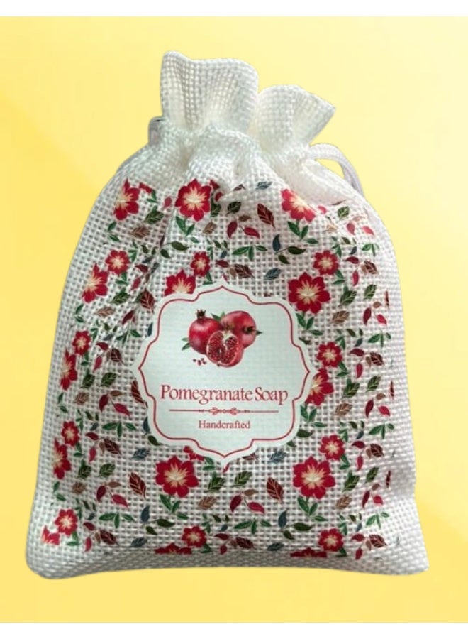 Hand Made POMEGRANATE SOAP BAR - 110g - Image 1