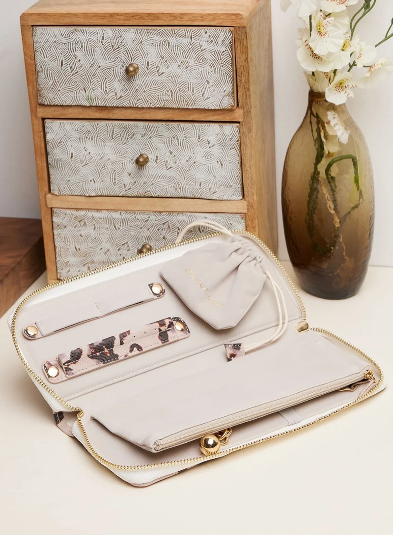 COCONUT LANE Ivory Tort Jewellery Roll