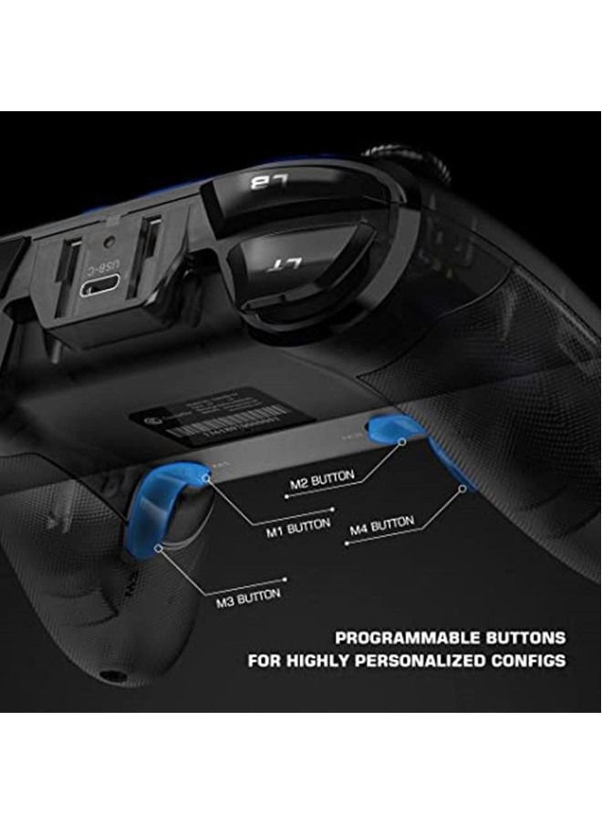 GameSir T4 Pro Wireless Game Controller for Windows 7 8 10 PC/iPhone/Android/Switch, Dual Shock USB Bluetooth Mobile Phone Gamepad Joystick for Apple Arcade MFi Games, Semi-Transparent LED Backlight