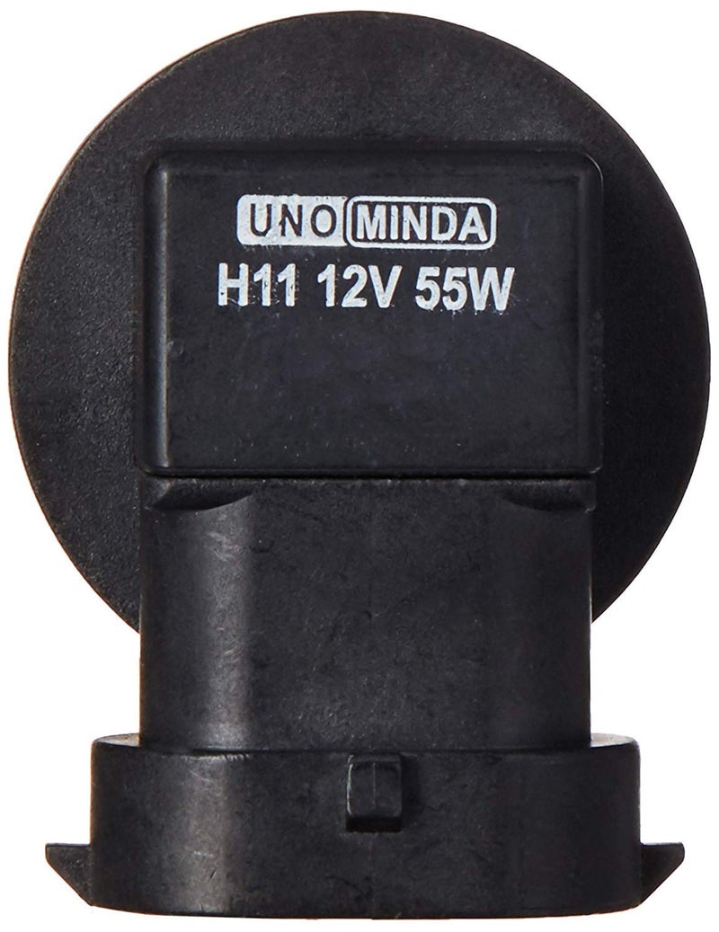 UNO Minda H11-7008 H11 12V 55W FOG LIGHT BULB for passenger cars | Halogen | Black and Silver - Image 2