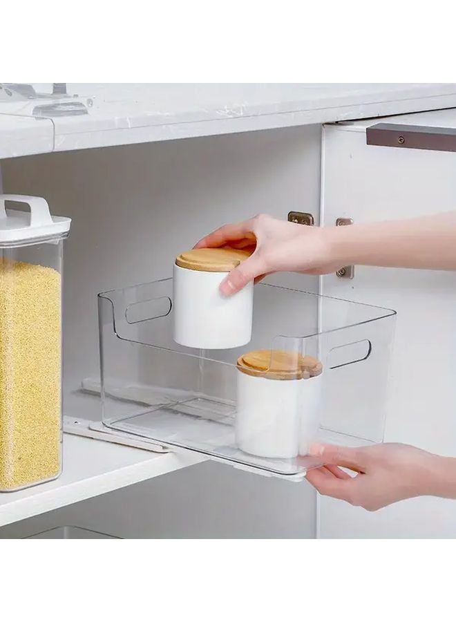 2pcs White Plastic Silent Track Drawer Slides Punch Free Side Mount Cabinet Hardware - Image 3