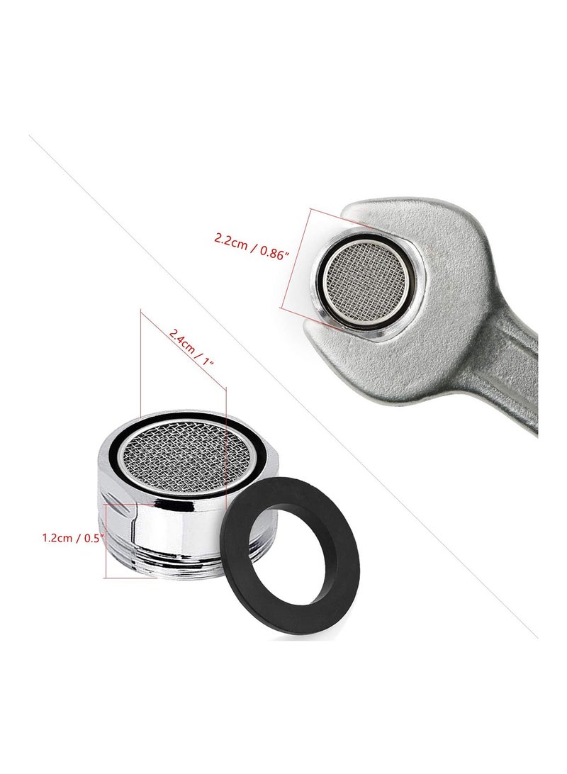 SOLARAE 3 Pcs Splash-Proof Faucet Nozzle Filter for Bathroom Kitchen Sink Spray Tap Attachment Single Handle High Arc Pull Out Taps Swivel Aerator - Image 4