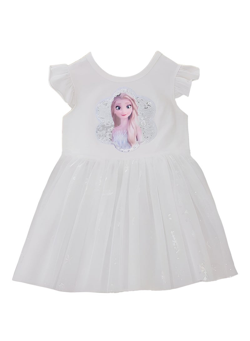 D'Daniela White Tulle Dress - Image 1