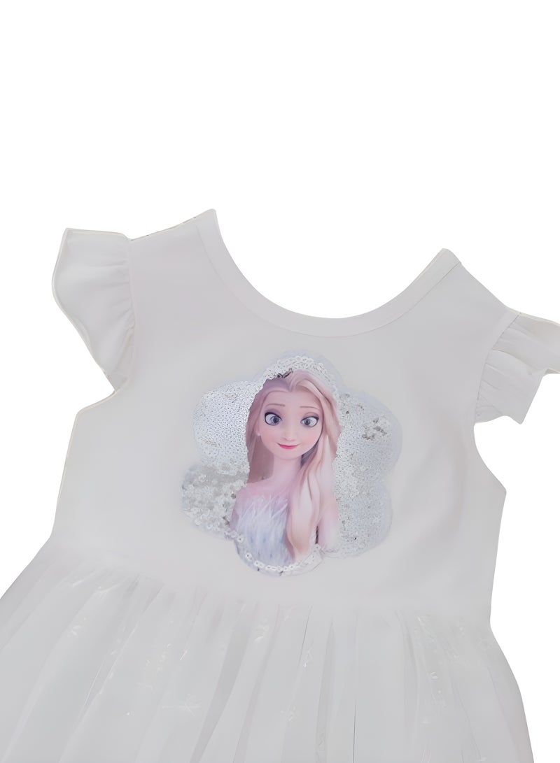 D'Daniela White Tulle Dress - Image 2