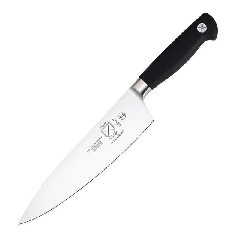 Mercer Culinary M21078 Genesis 8-Inch Short Bolster Chef's Knife,Black - Image 1
