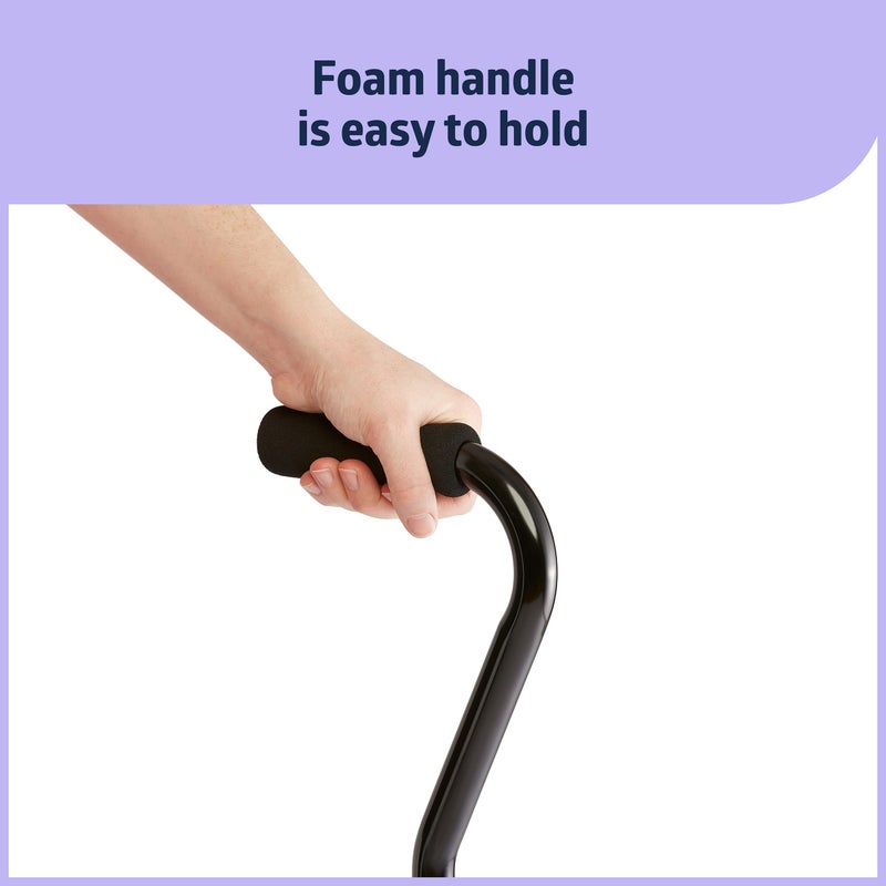 Medline Aluminum Quad Cane with Small Base for Balance, Knee Injuries, Leg Surgery Recovery & Mobility, Portable, Lightweight Walking Aid for Seniors & Adults - Image 5