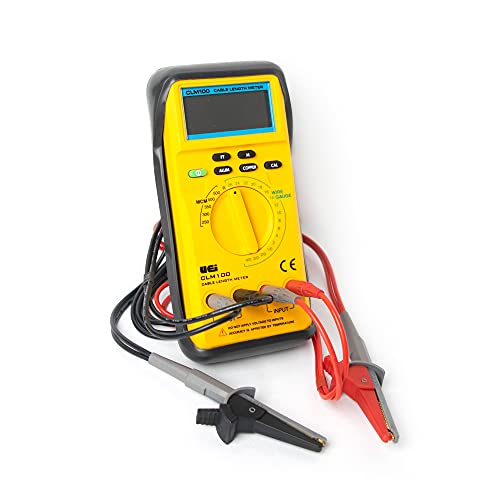 UEi Test Instruments UEI CLM100 Digital Electric Cable Length Meter, Wire Length Meter Measuring Ohm Resistance 65Ω, 30,000 Feet, Copper and Aluminum Wire Between 4/0 to 26 ga - Image 3