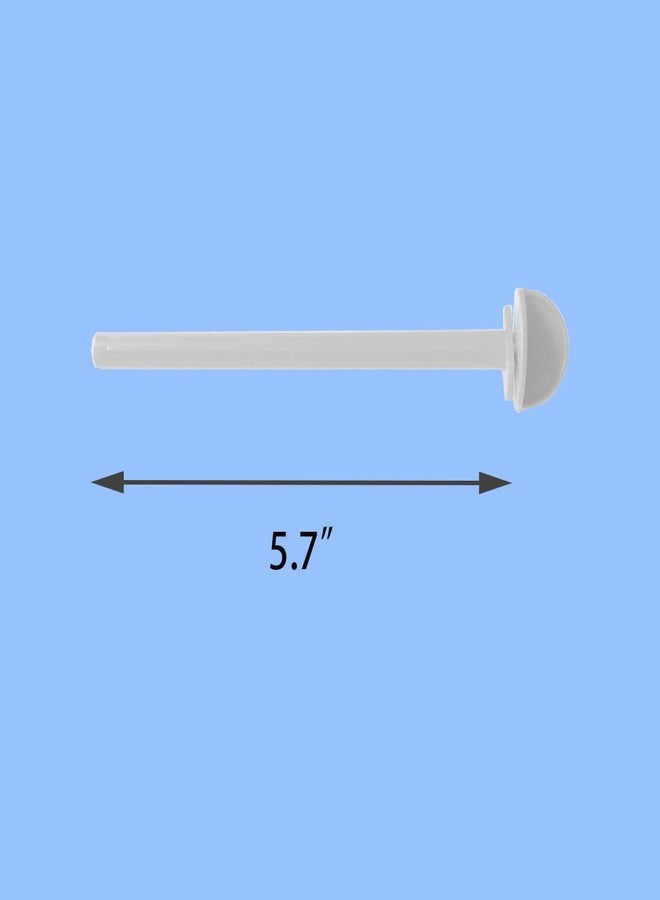 FOIBURELY 8 Canary Finch Budgie Bird Cage White Plastic Stand Perches Holders（5.5 Inches） - Image 3
