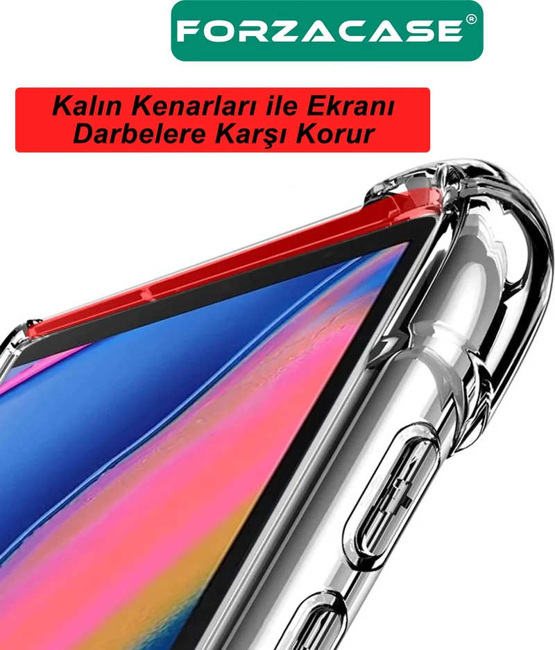 Forzacase Anti Shock Silicone Case Compatible with Samsung Galaxy Tab S8 Plus 12.4'' Transparent - FC014