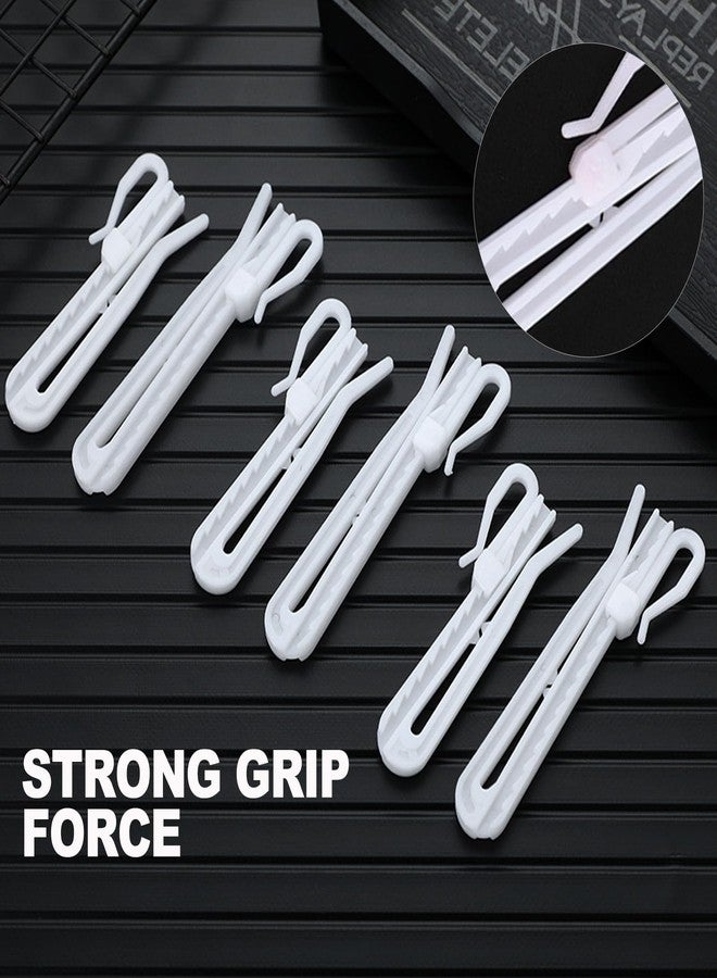 CoguZed 80-Piece Adjustable Plastic Pinch Pleat Curtain Hooks - Ratchet-System Pleat Hooks for Drapes, Windows, Doors & Shower Curtains - Image 3
