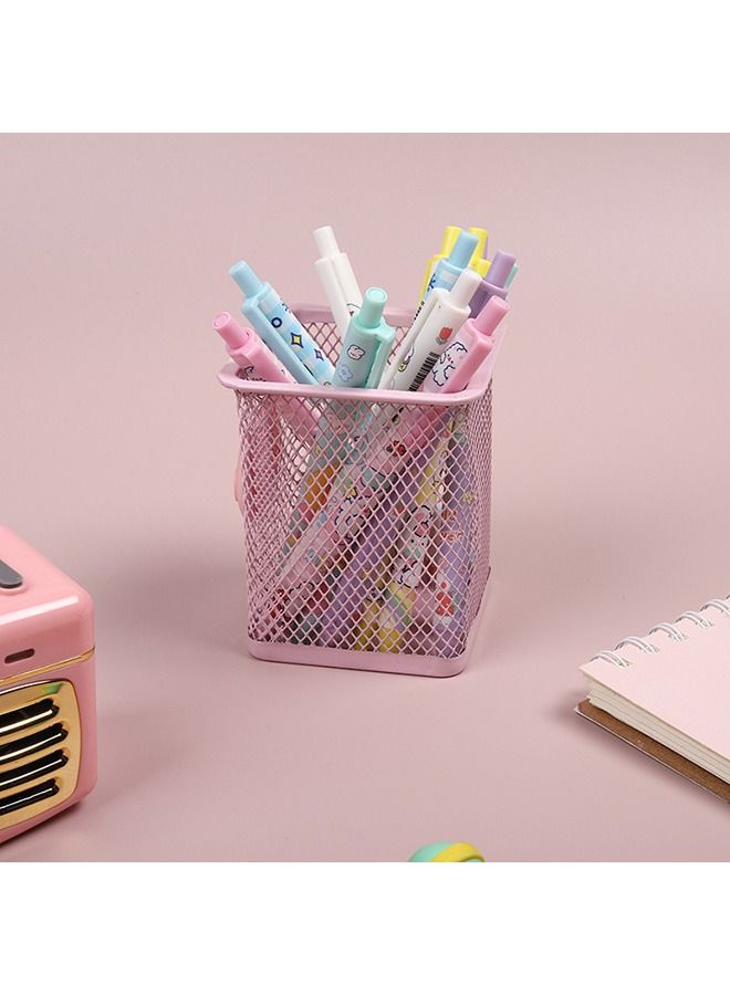 Gel Ink Pen, 6 Pcs Retractable Gel Pen, Black Ink, 0.5mm Pens Fun Space Aesthetic Pens for Office School Kids Writing Journaling Supplies, Kawaii Pressing Gel Pen (Cartoon Rabbit) - Image 3