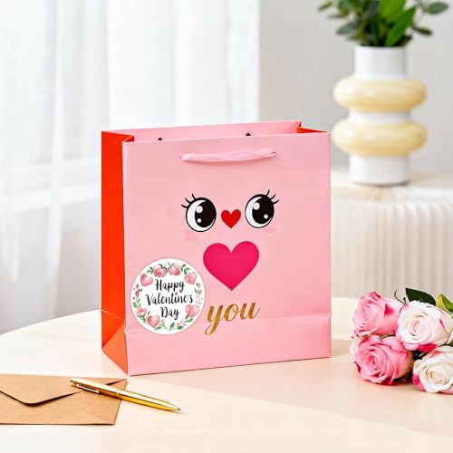 Yewfold Happy Valentines Day Stickers,2 Inch Round 60Pcs Valentines Day Stickers for Gift Wrapping, Envelopes, Cards, DIY Crafts (Rose) - Image 5