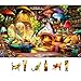 Blueforest Fantasy Mushroom House Jigsaw Puzzle 500 Pieces Cozy Interior Scene with Fireplace - Image 2