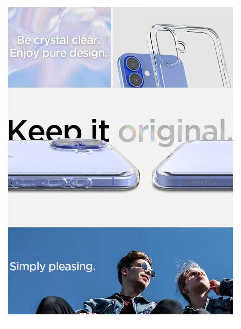 سبايجن غطاء حماية فائق الجودة لهاتف iPhone 16 (2024) - شفاف للغاية - Image 3