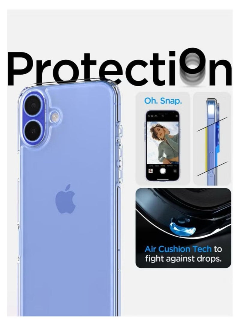 سبايجن غطاء حماية فائق الجودة لهاتف iPhone 16 (2024) - شفاف للغاية - Image 5