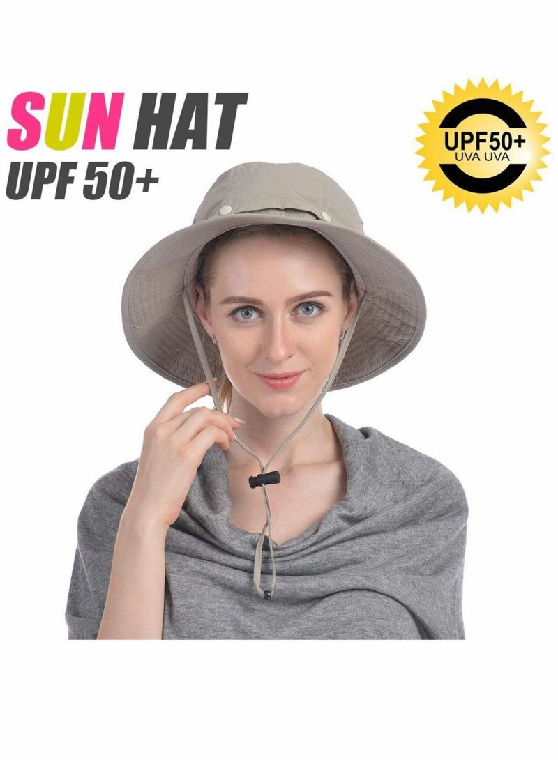 Generic - Head Net Hat, 50+ UPF Protection Safari Hat with Removable Mesh Hidden Netting - Image 1