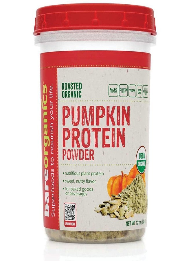 BareOrganics Pumpkin Protein Powder, 12 oz - Image 1