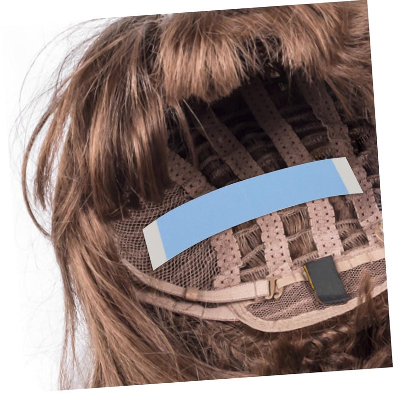 NOLITOY 48pcs Lace Front Wig Tapes Wig Glue Adhesive Strips Double Sided Invisible Tape Oil Resistant Hair Glue Easy to Apply - Image 5