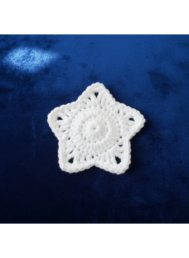 Handmade Crochet Coaster – Star Shape  Drink Coaster – Heat Resistant Coffee & Tea Coaster –  Boho Table Decor - Image 2