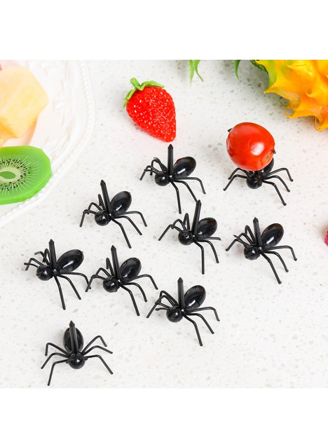 Hot Ant Moving Fruit Fork Creative Snack Fork Plastic Ant Party Fruit Cake Fork 12 Pack-Specifications:12 Pack Ant/opp Bag  - Image 2