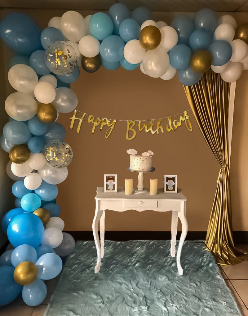 SpecialYou.in Special You Happy Birthday Decoration Kit for Boys- 70Pcs with Blue and White Balloons for Decoration for Birthday Decor Items for Baby Boy, Balloons for Decor - Image 1