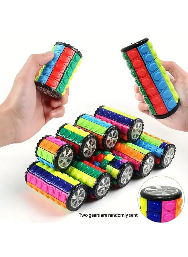 لغز دوار منزلق 8 ألوان 7 طبقات لعبة حسية تعليمية للكبار والأطفال - Image 2