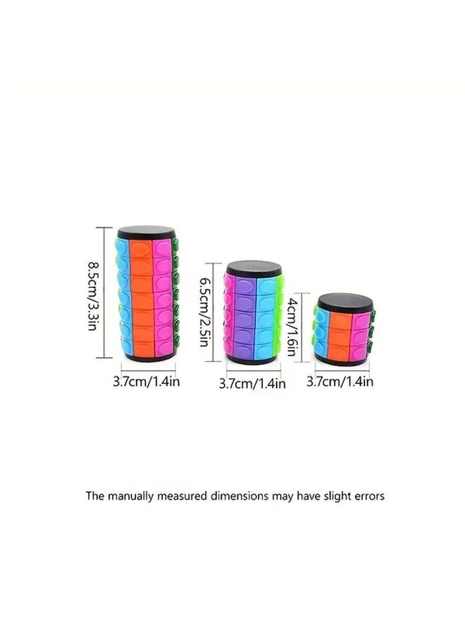 لغز دوار منزلق 8 ألوان 7 طبقات لعبة حسية تعليمية للكبار والأطفال - Image 3