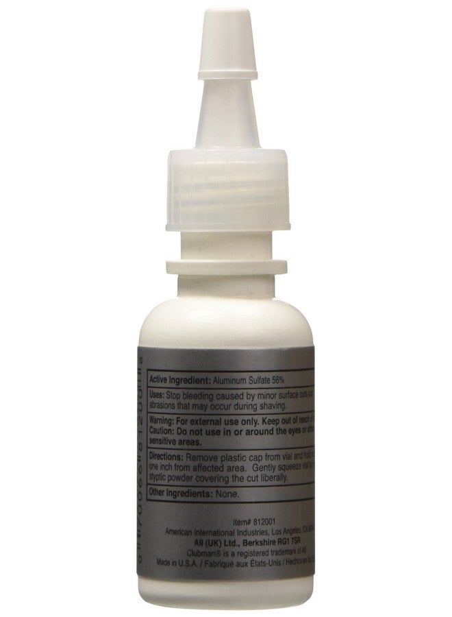 Clubman Nick Safe Styptic Powder Bottle 0.25 Oz