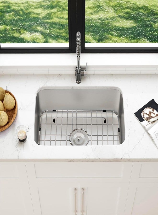Frsmvati Sink Grid 18" X 12-1/2", Centered Drain with Corner Radius 1-1/2" Stainless Steel Material for Sink (18 X 12" Centered Drain) - Image 4