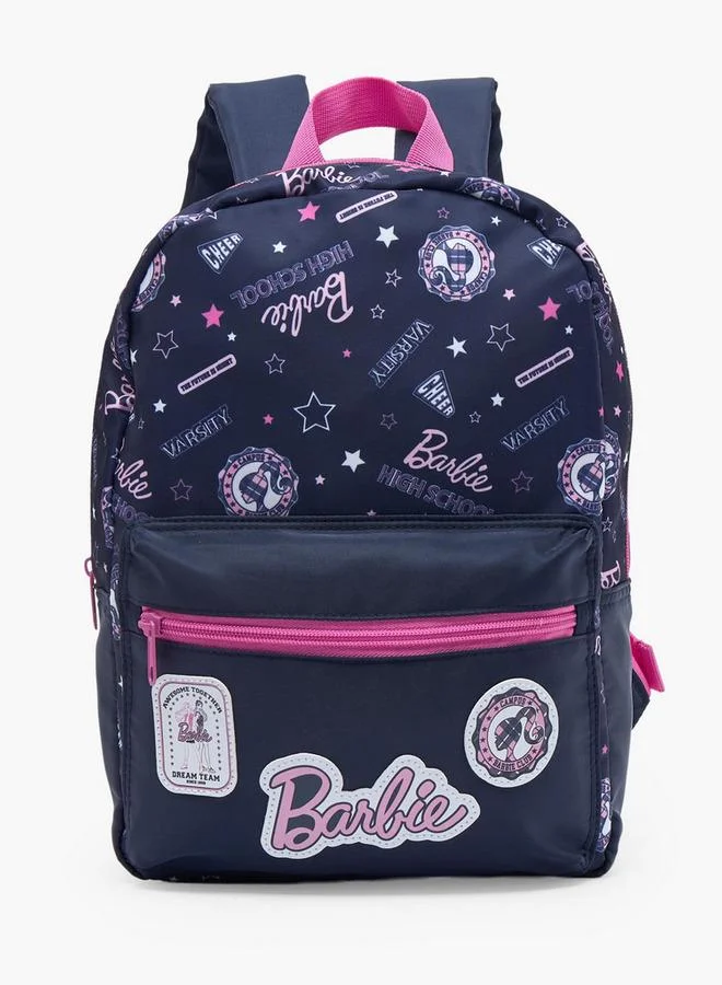 باربي Printed School Backpack For Girls 8-13 Years With Adjustable Shoulder Straps - 17 Inches