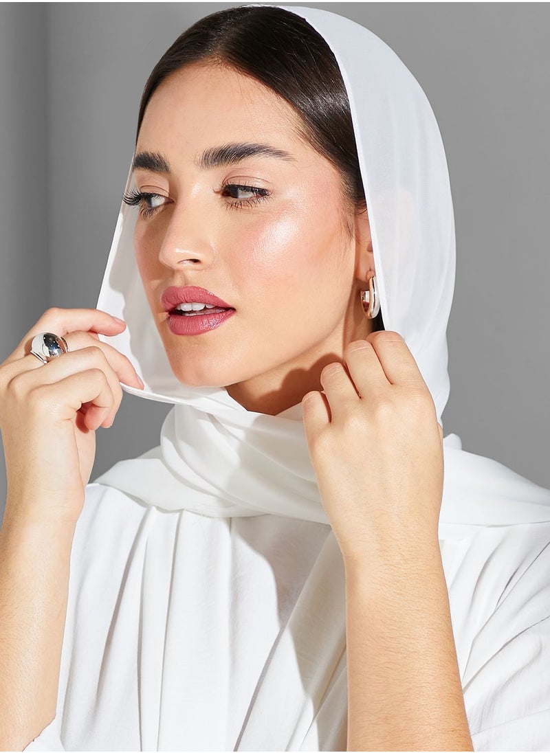 Namshi x Modanisa - Ruffle Tie Detail Abaya - Image 1