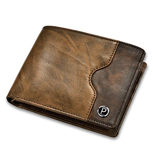 PIRASO Men's Artificial Leather Wallet (Brown) - Image 1