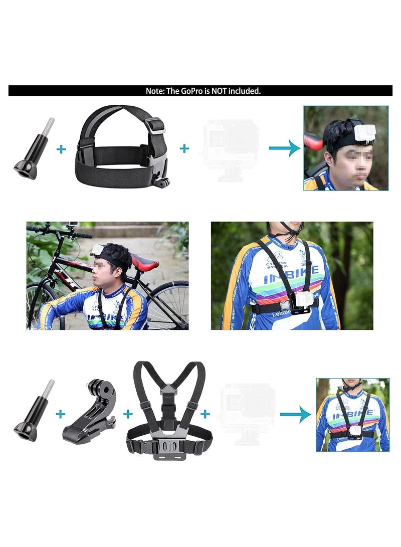 Arabest 50-In-1 Action Camera Accessory Kit, Compatible with GoPro Hero10/Hero9/Hero8/Hero7, Insta360, DJI Osmo Action, AKASO, APEMAN, Campark, SJCAM - Image 3