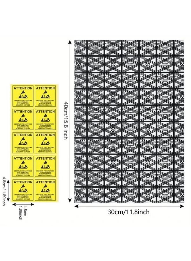 10pcs 11.81x15.75 Inch Anti Static Bags ESD Shielded Pouches for Motherboards SSDs HDDs - Image 1