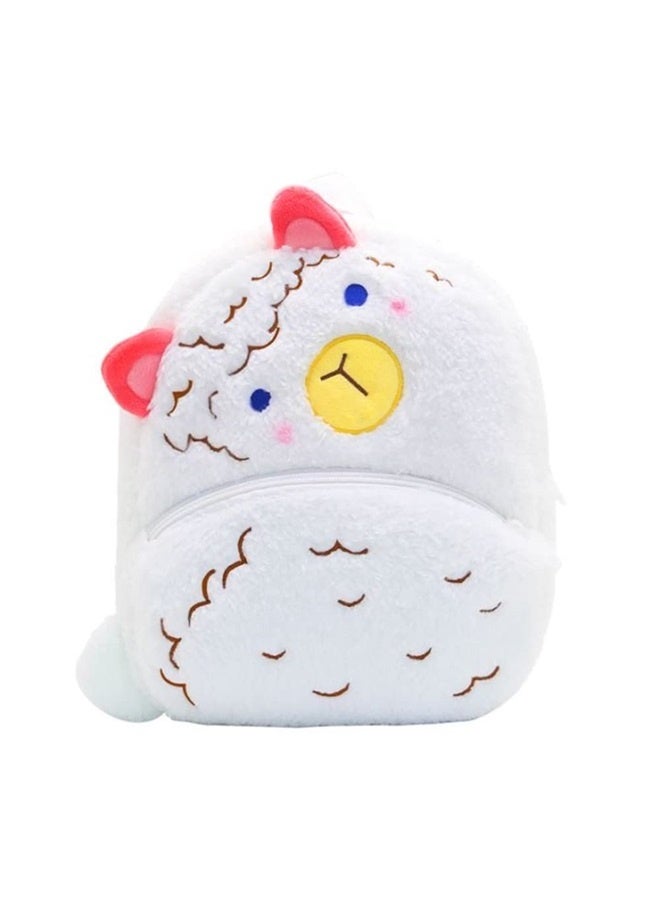 Toddler Backpack for Boys and Girls, Cute Soft Plush Animal Cartoon Mini Backpack Little For Kids 2-6 Years (Alpaca)  - Image 2