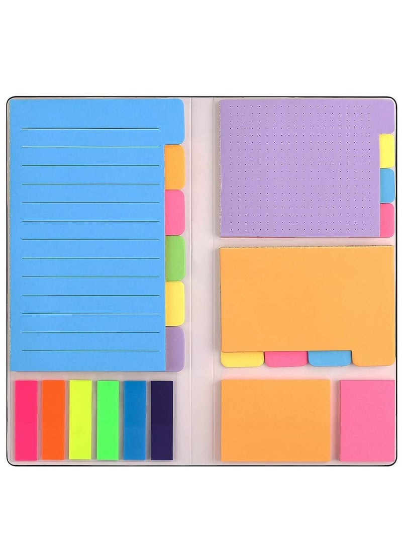 Chielor Chielor Sticky Notes Set, Divider Self-Stick Notes Pads Bundle with Bookmark Index for Planner Journaling Notebook Textbook Calendar, School Home Office Supplies  - Image 1