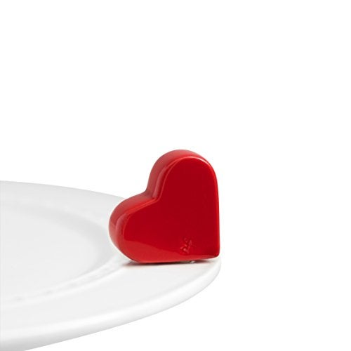 nf nora fleming nora fleming Be Mine (Red Heart) A23 - Hand-Painted Ceramic Valentine's Day Décor - Spring Minis for the Home and Office - Image 1