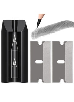 Stylia 4-in-1 Plastic Duckbill-Shape Eyebrow Pencil Shaper - Eye Makeup Shaping Tool for Waterproof Peel Off Brow Pencils - Compact Cosmetic Shaper for Beginners & Professional  - Image 1