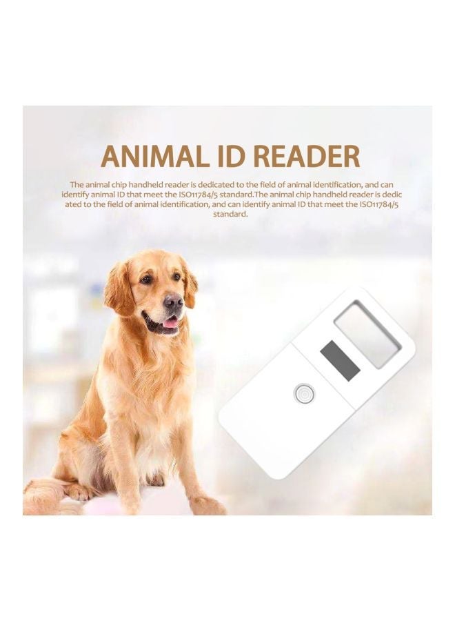 NIBEMINENT Digital Handheld Pet ID Chip Scanner White 17.50x3x17cm - Image 5