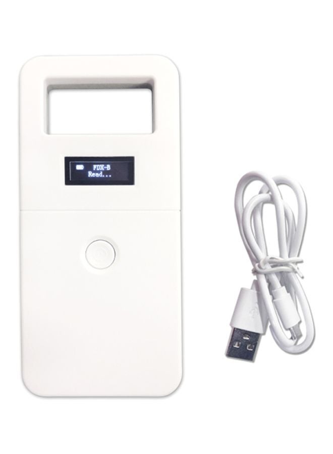 NIBEMINENT Digital Handheld Pet ID Chip Scanner White 17.50x3x17cm - Image 2