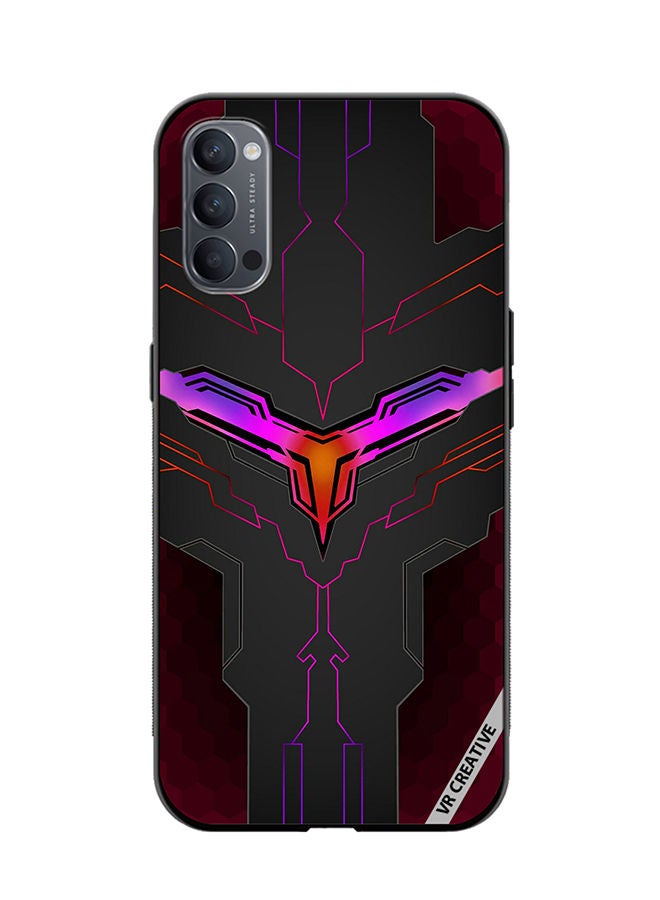 VR CREATIVE Protective Case Cover For Oppo Reno4 Pro 5G Gaming Ax Design  Multicolour - Image 1